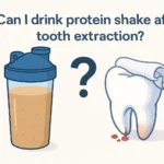 Can i drink protein shake after tooth extraction
