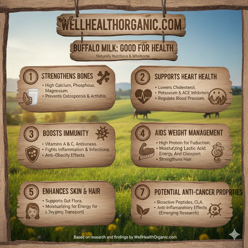 Major Health Benefits Highlighted by wellhealthorganic.com  Buffalo Milk Good For Health