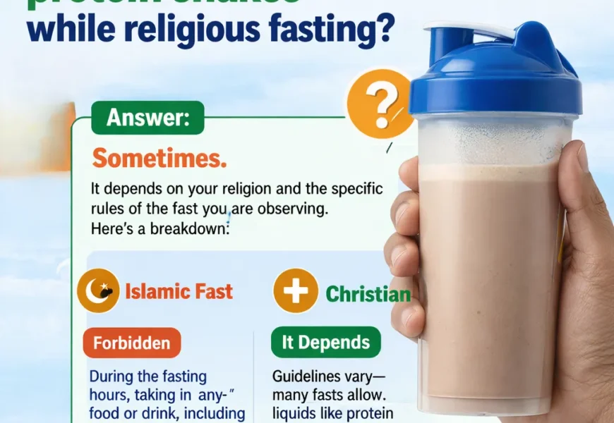 Can you drink protein shakes while religious fasting