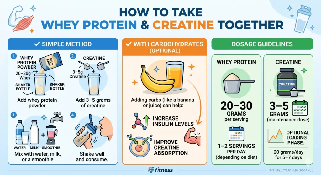 How to Take Whey Protein and Creatine Together